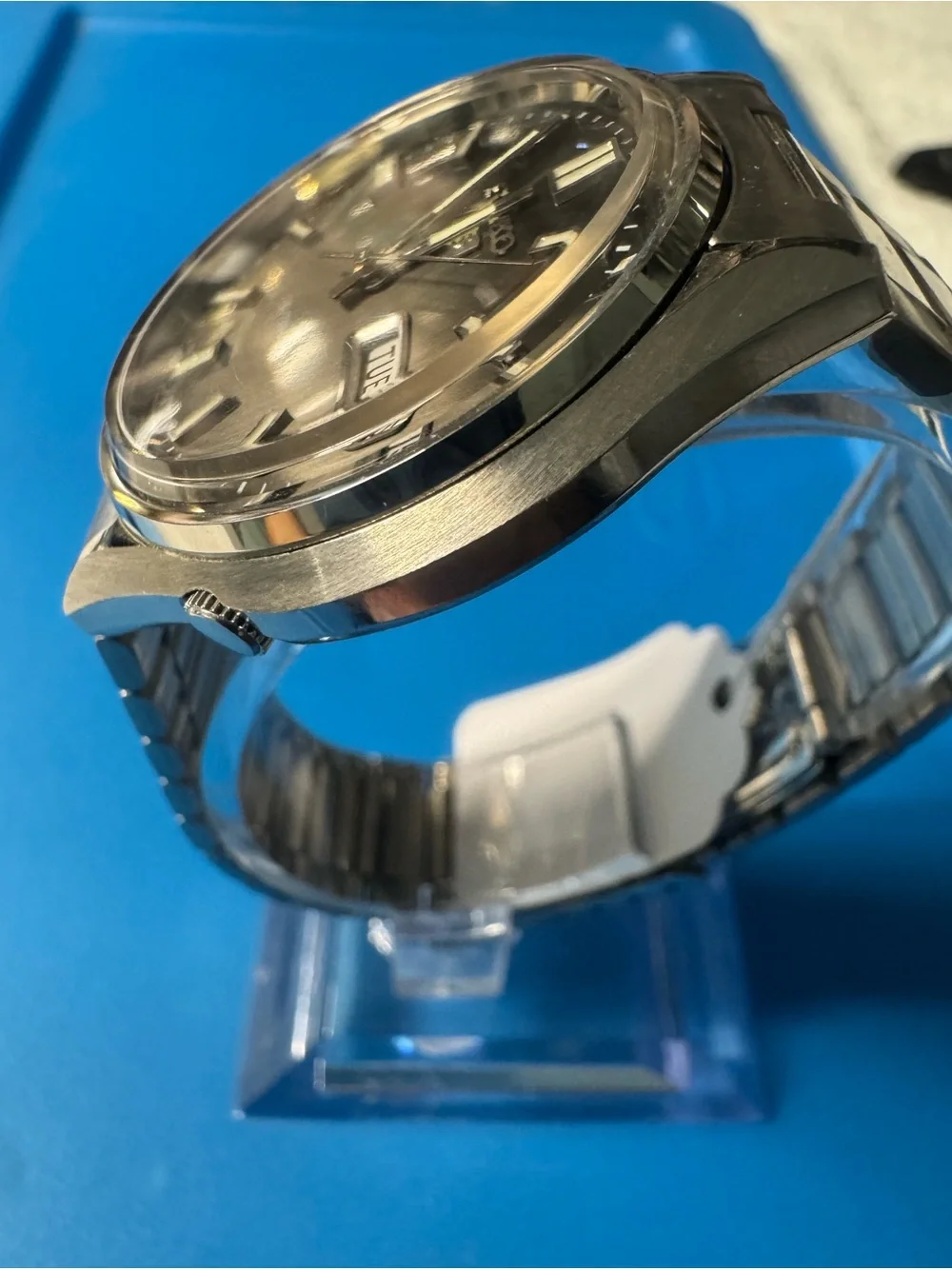 Seiko Black Dial Stainless Steel Automatic Watch
